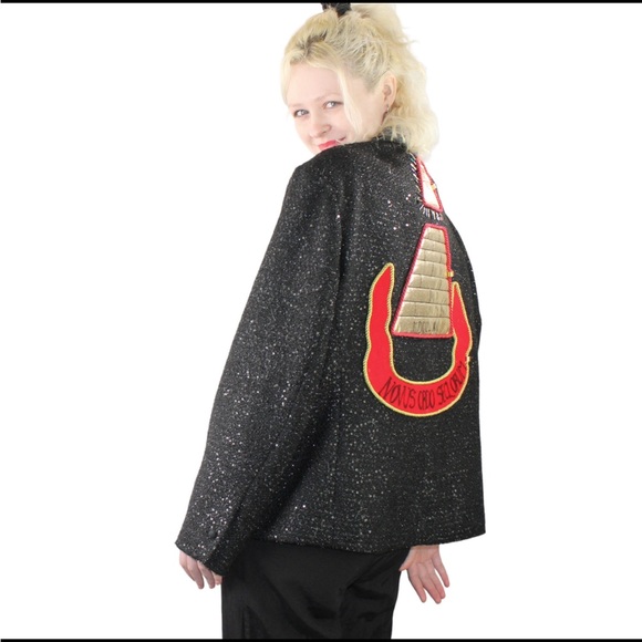 Hand Embellished Desperately Seeking Susan Jacket, originally Calvin Klein - Picture 4 of 5